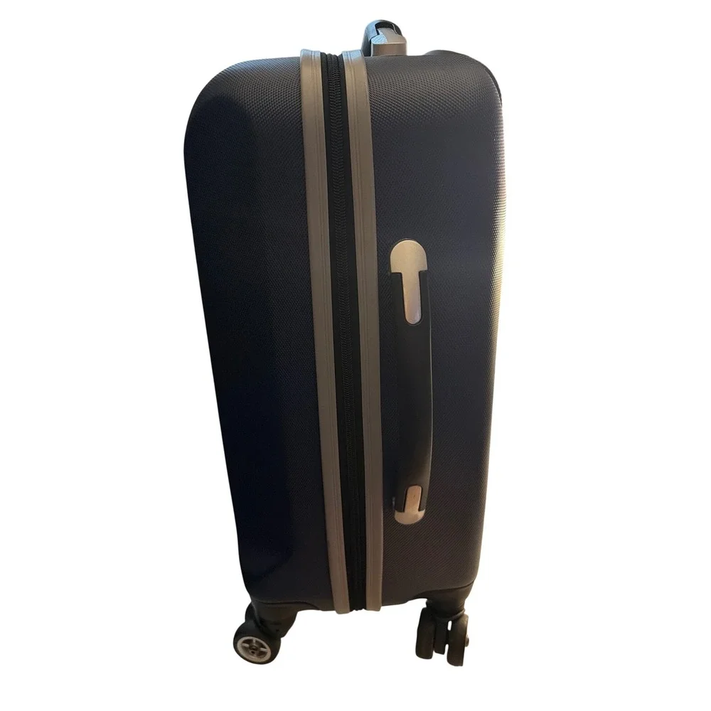 Denco NFL Chicago Bears Navy Blue Hardside Spinner Carry On Luggage Suitcase